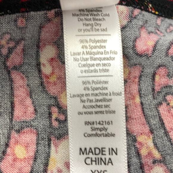 LuLaRoe Perfect T Size XXS Swing Shirt NWT New Black Red Flirty Tee Shirt - Picture 8 of 8